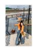 2025 Autumn Women's Low-Waist Micro-Flare Jeans: Loose, Wide-Leg, Slimming, Non-Clinging Flare Pants