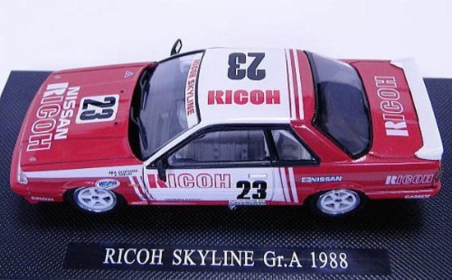 Ebro Ricoh Skyline 1988 Finished Product 1/43 GTS-R Gr.A White/Red