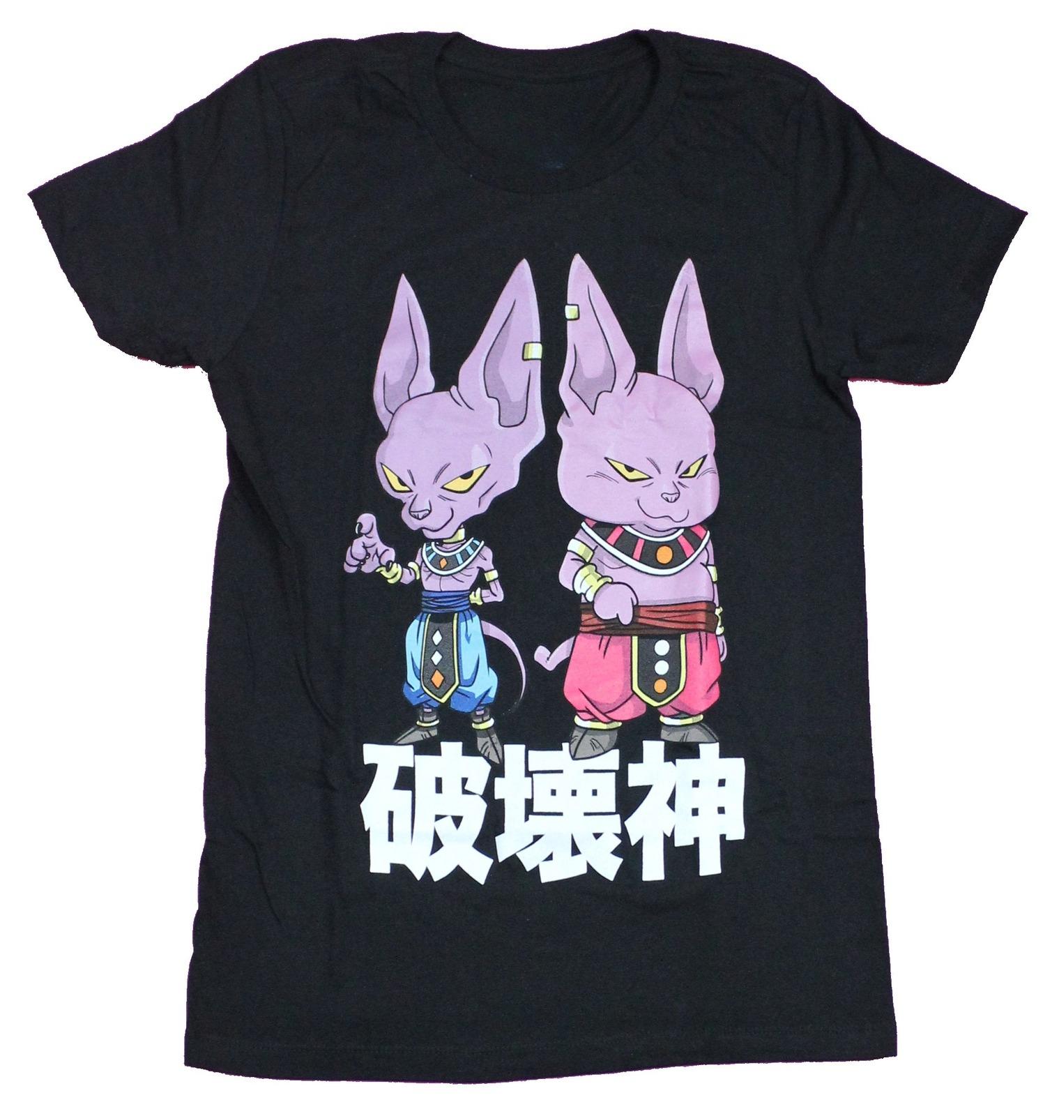 Dragon Ball Super TShirt Men Chibi Beerus Champa Anime Graphic Short Sleeve Oversized Streetwear Loose Fit Anime Fan Top S