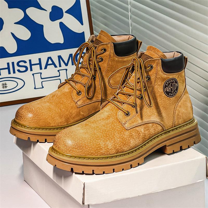 Martin Boots Herren 2025 neu Rhabarber Herbst und Winter Britischer Wind Werkzeug Samt Baumwollschuhe Paar 2345-J