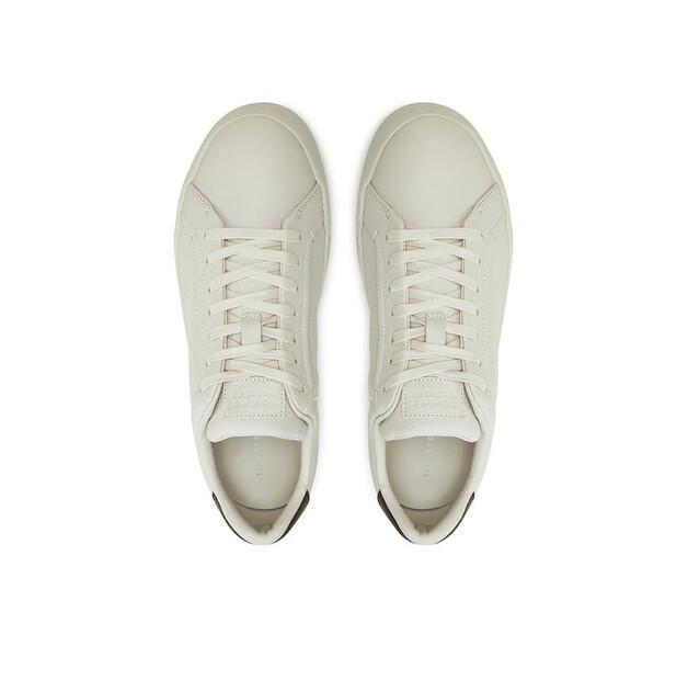 Мужские кроссовки Tommy Hilfiger Th court best tumbled lth fm0fm05324 бежевые