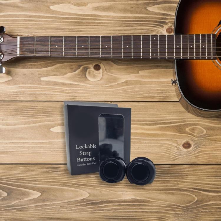 1 Pair Guitar Strap Lock Buttons Guitar Hardware Strap Lock Buttons Guitar Strap Buttons for Guitarists and Bass Player