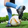 28-39 School Children's Football Shoes with Rotating Buckle and Spikes Soccer Shoes for Boys