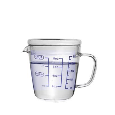 Becher graduato in vetro borosilicato da 250–1500 mL | Graduazioni precise | Resistente agli shock termici, sicuro per microonde/forno