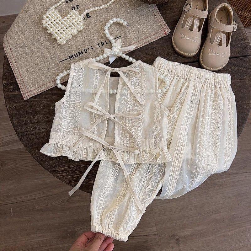 Stilvolles Sommer-Outfit Für Mädchen Mit Trendigem Tanktop Und Shorts Set Für Kinder