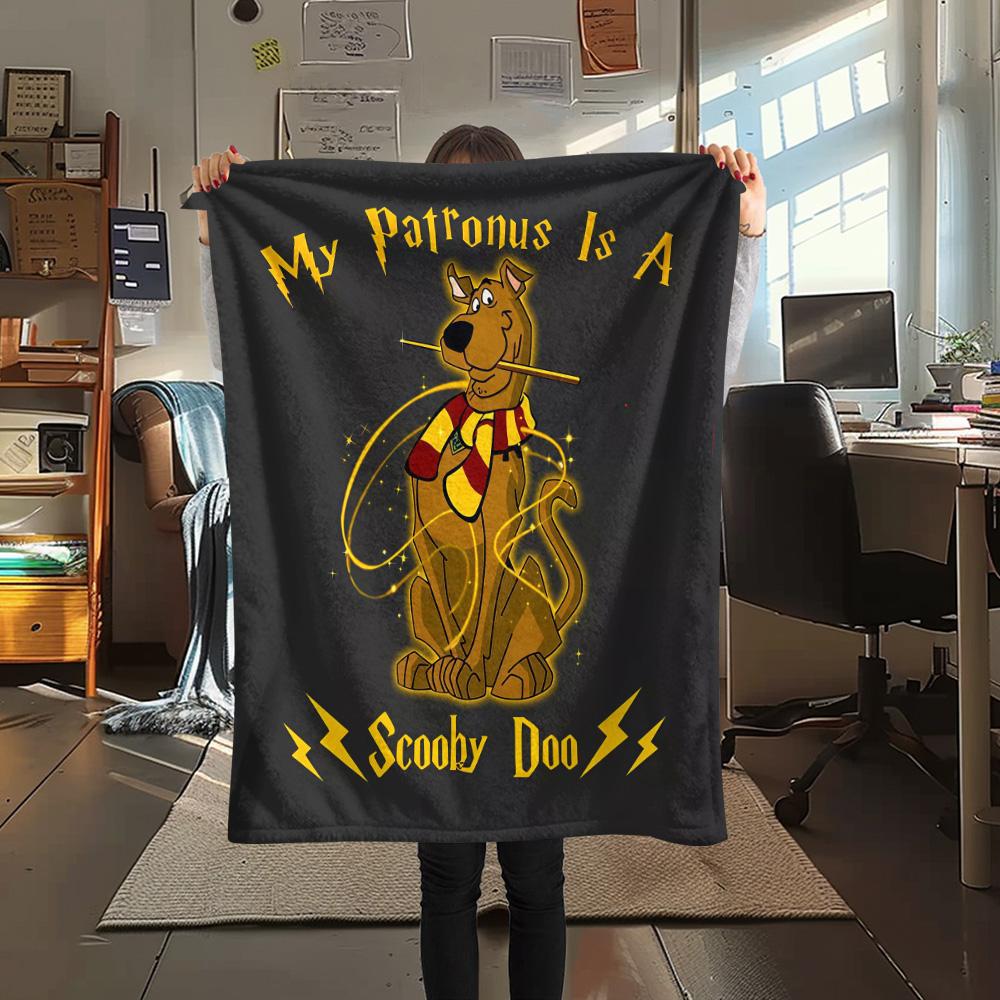 Scooby Flannel Blanket, High Quality Comfortable for All Seasons, Home Decor, Warmth and Comfort