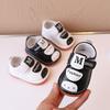 Boys' Spring/Autumn Single Shoes for Toddlers 0-2 Years Old, Soft-Soled Anti-Slip Infant Squeaky Shoes.