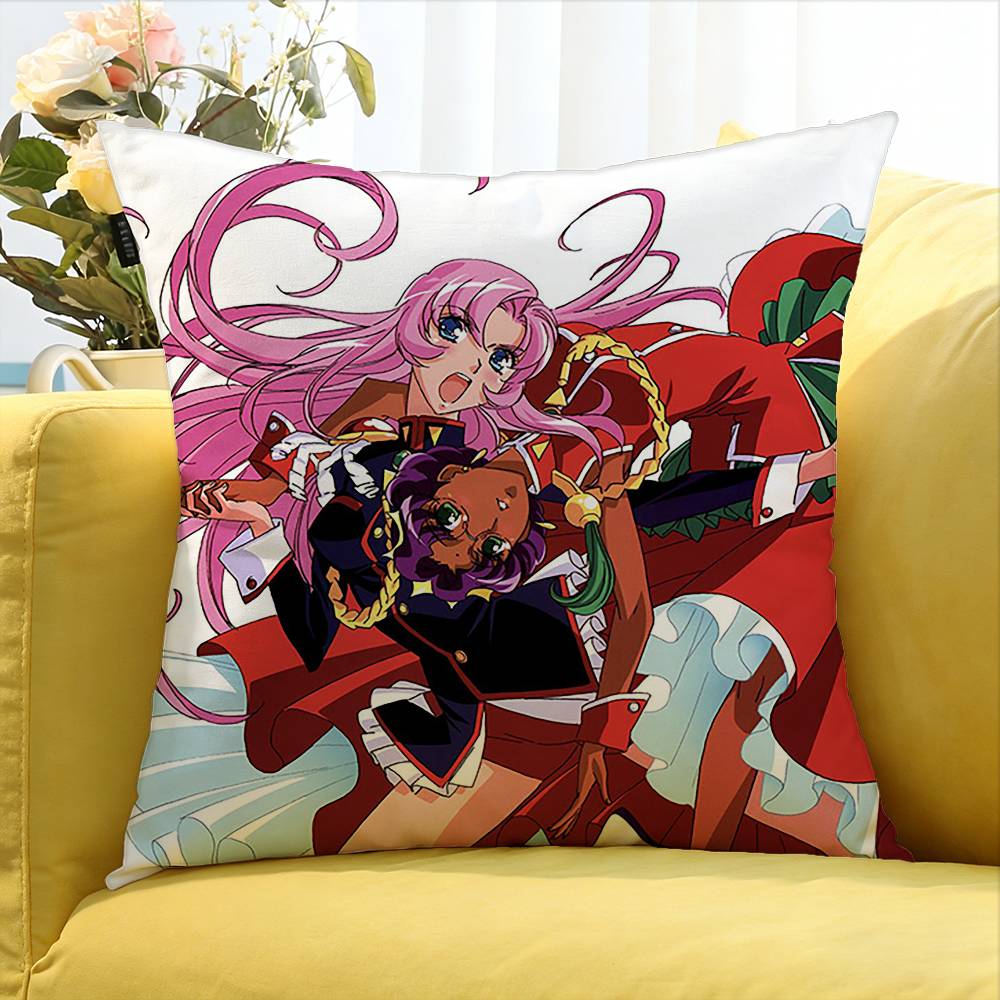 Anime Revolutionary Girl Utena Various Sizes Square Pillow Case For Car Home Bedchamber Decor