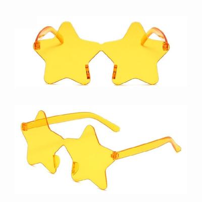 20pcs Playfulness Stars Sunglasses Unisex Light Weight Multicolor Stars Glasses for Pool Parties Costume Event