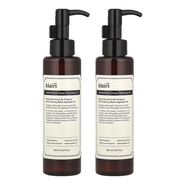 Дорогой, Klairs - Набор из глубоко очищающего масла Gentle Black 2 pcs