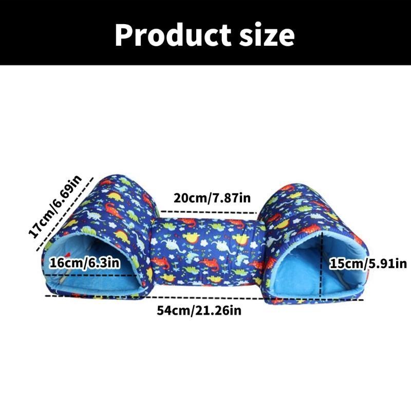 Soft Hamster Toy Bed Cage Toy Soft Bed Tunnel for Other Small Animals