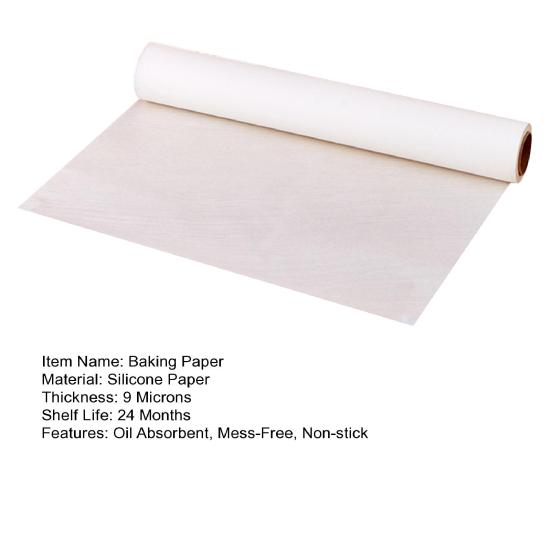 1 Box of Food-Grade Silicone Baking Paper Oil Absorbent Mess-Free Baking Solution Non-stick Kitchen Essential Baking Paper