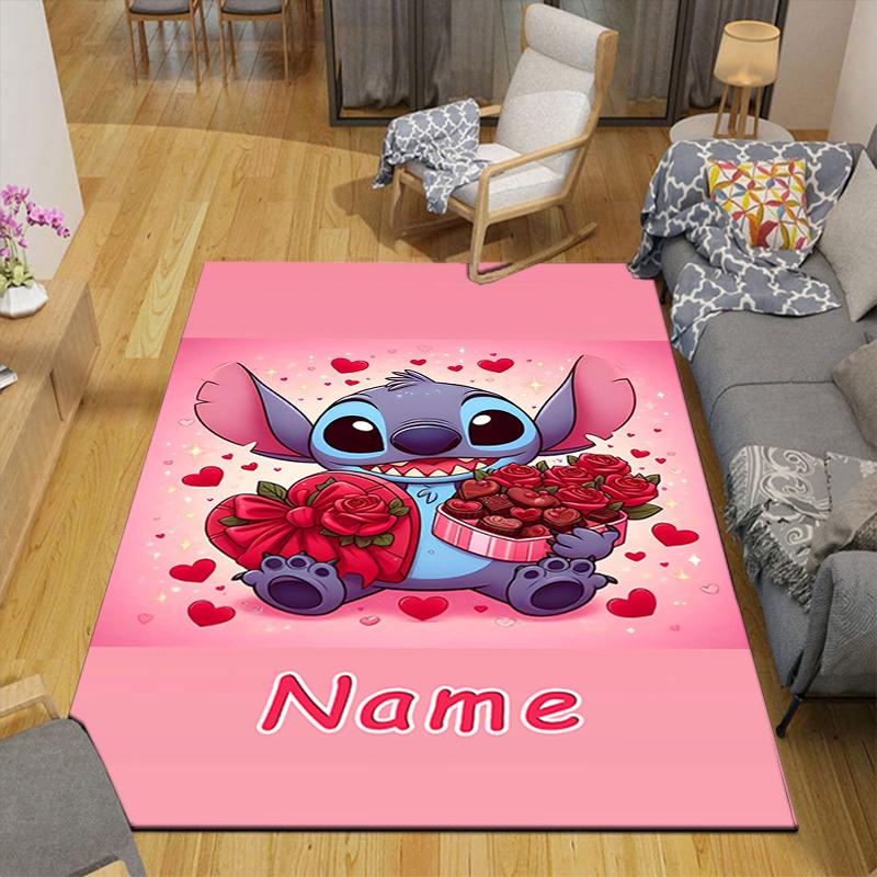Custom 1Pc Lilo Stitch Adventure Rug Office Carpet Indoor Outdoor Entrance Doormat Nonslip Soft And Comfortable Living Room D916290