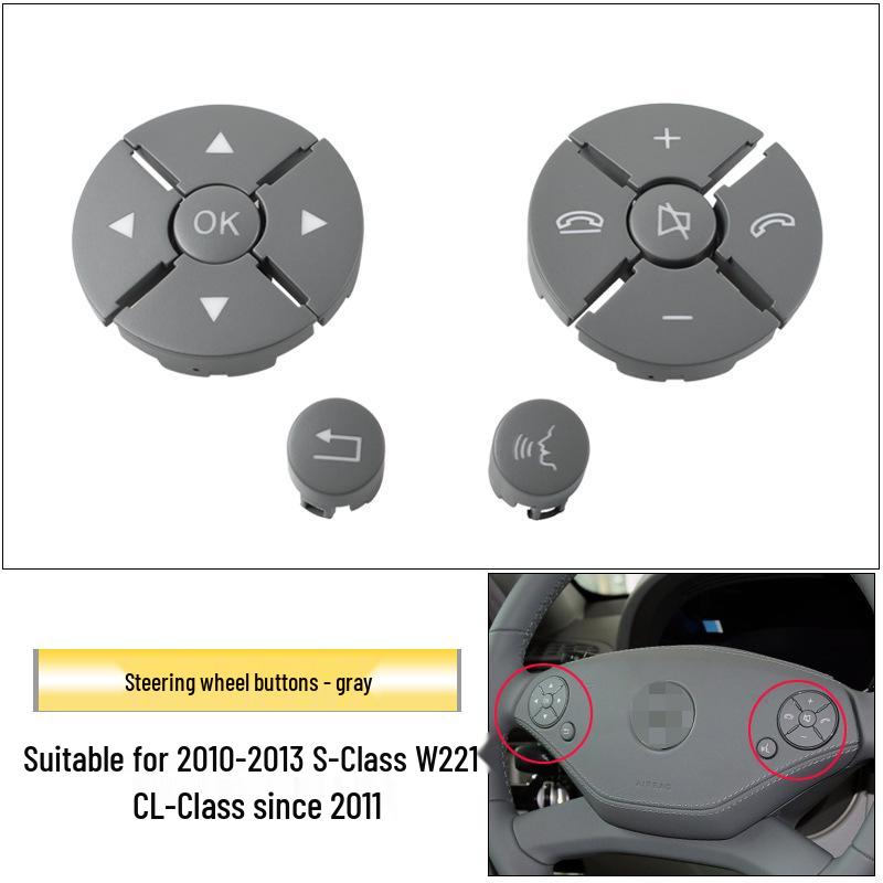 Compatibil Mercedes-Benz Clasa S W221 Volan Buton Comutator Multifuncțional Accesorii