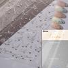Punk Silver Metal Line Star Flower Love Colorful Butterfly Nail Art Stickers Horror Halloween Decorations Manicure Decals