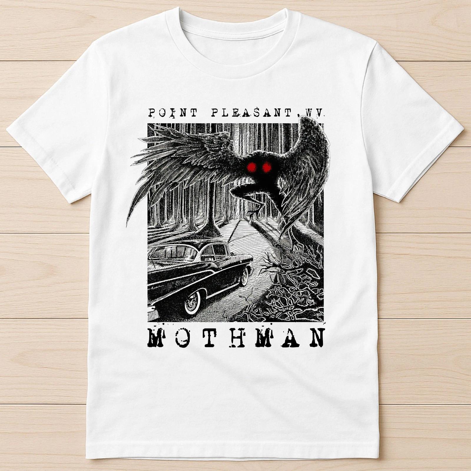 Mothman Encounter Point Pleasant Cryptid Weird Funny Gift Tee T Shirt 2731 M