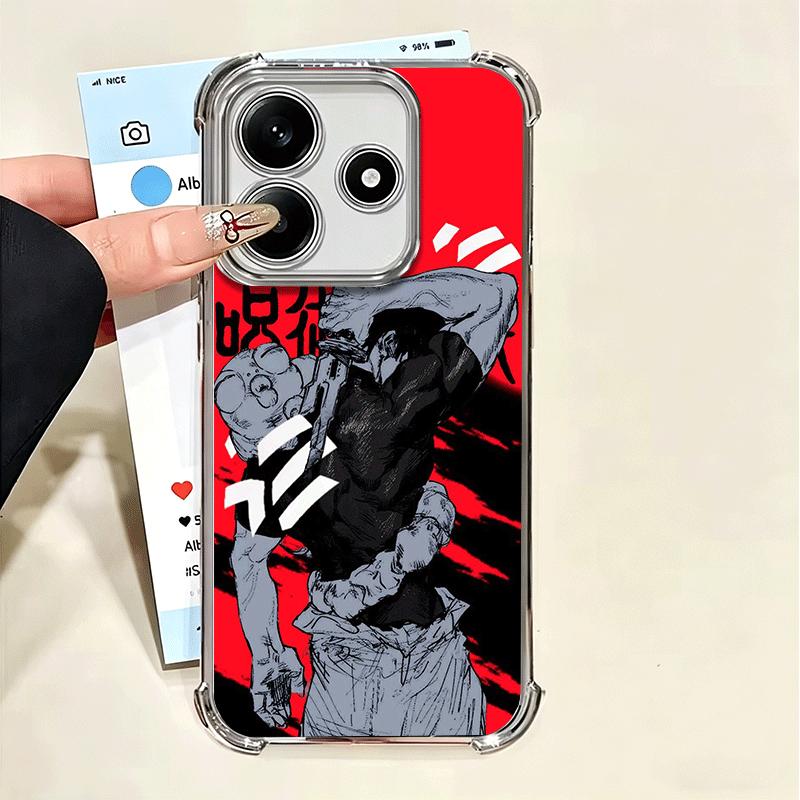Anime Fushiguro Toji JUJUSU Soft Phone Case For Xiaomi Poco X7 X8 Pro Max X6 X5 X3 F8 Ultra F7 M8 M7 M5S Redmi 15C 15A 15 14C 13