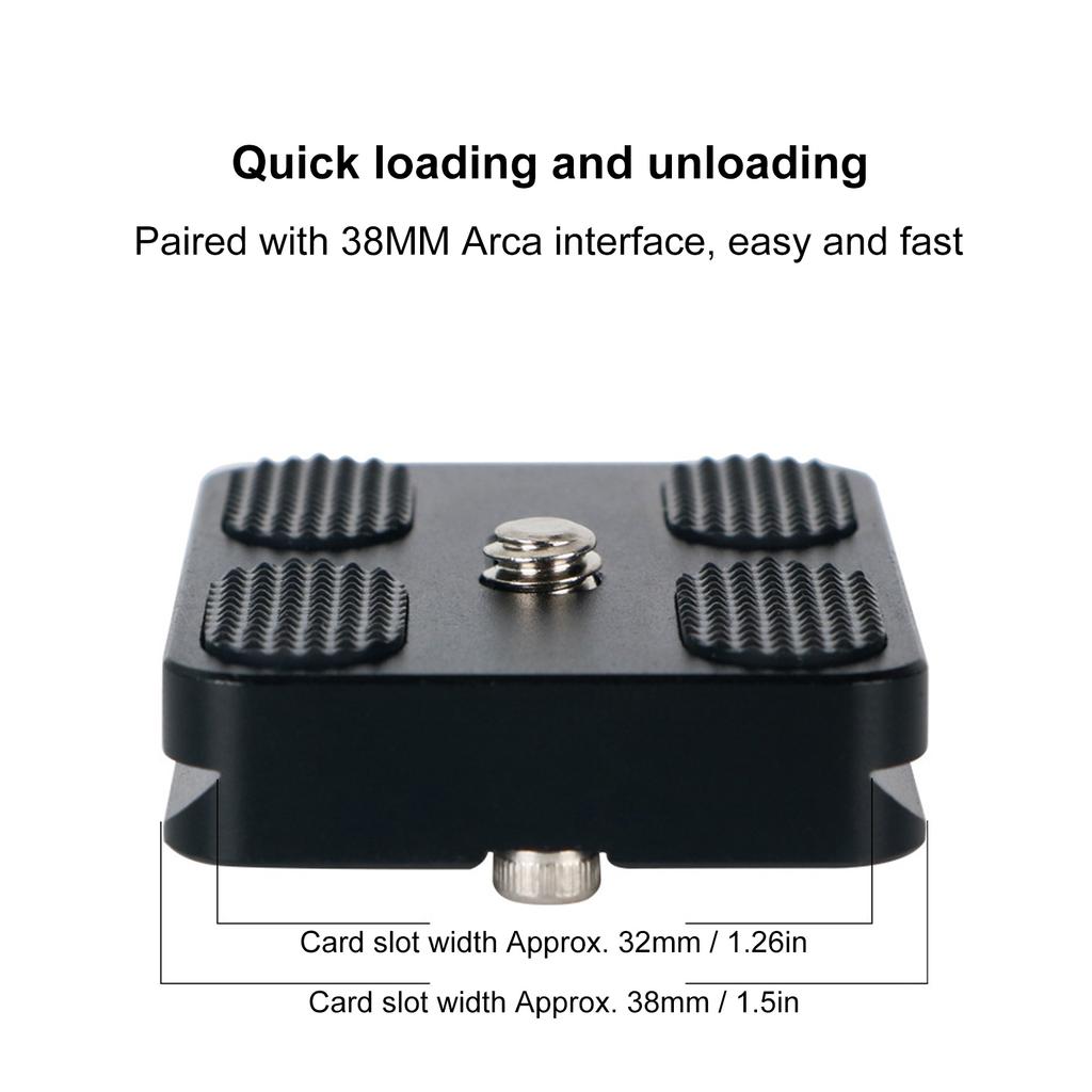 12cm Quick Release Plate Adapter Aluminum Alloy Standard for Arca Port Camera Quick Mounting Plate for DSLR Camera