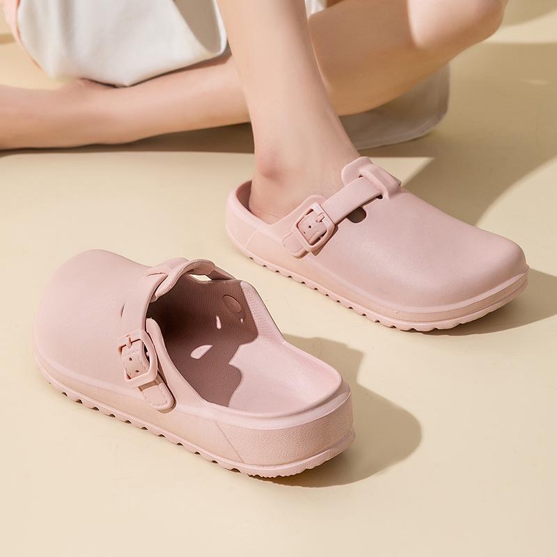 Women's Lightweight Baotou Slippers: Comfortable Summer Indoor Shoes for Nurses, Doctors, and Home Use