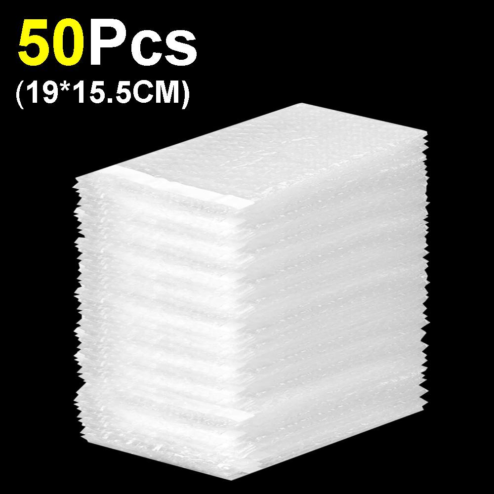 10-50pcs PE Clear Cushioning Covers Envelope Shockproof Package White Bubble Bag Protective Wrap Foam Packing Bags Can Be Sealed