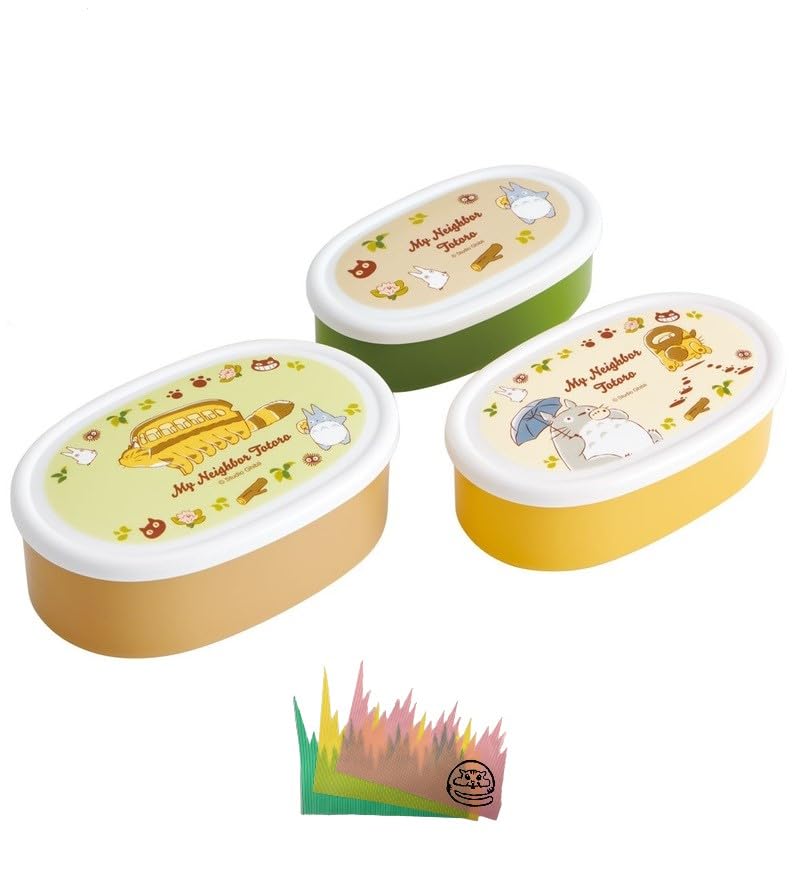 

Набор герметичных бенто Ghibli для обеда, микроволновый бенто, сделано сверху, посередине, снизу, набор Studio My Neighbor Cat Bus, коробка, контейнер, 3, коробка, безопасный, коробка, Япония,