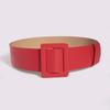 Women's Buckle Double Pin Ultra-wide Christmas Belt PU Air-eye Versatile Cosplay Clothing Paired with Wide Waist Seal