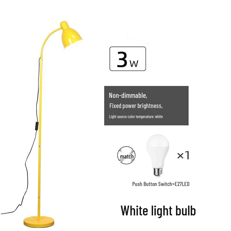 Minimalist Versatile LED Floor Lamp for Bedroom, Living Room, and Study - Influencer-Approved Eye Protection Design