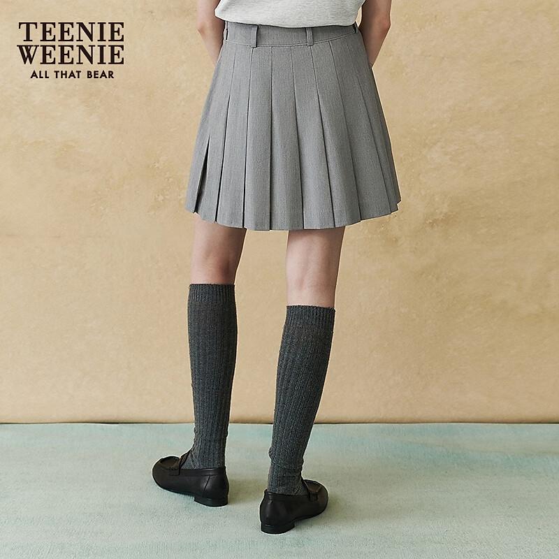 Teenie Weenie Women's College Style Pleated Mini Skirt