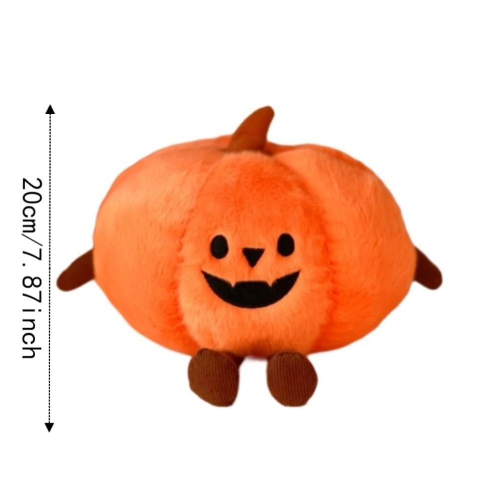 PP Cotton Simulated Pumpkin Plush Doll Stuffed Halloween Pumpkin Throw Pillow Kids Gift