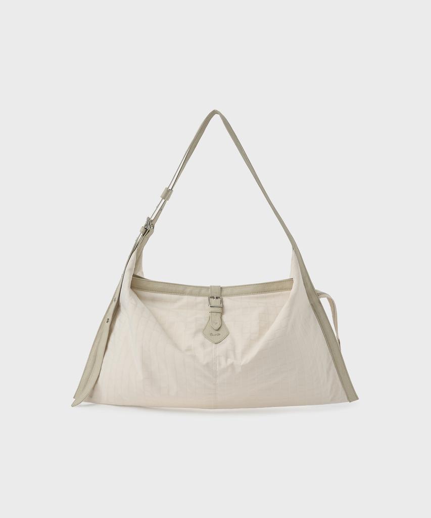 Sunlit Buckle Crossbody Bag (Check Ivory)