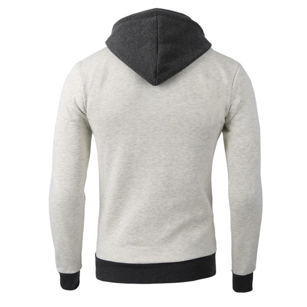 Men's  Winter Warm Casual Zipper Long Sleeve Hooded Coat Top Blouse Jacket