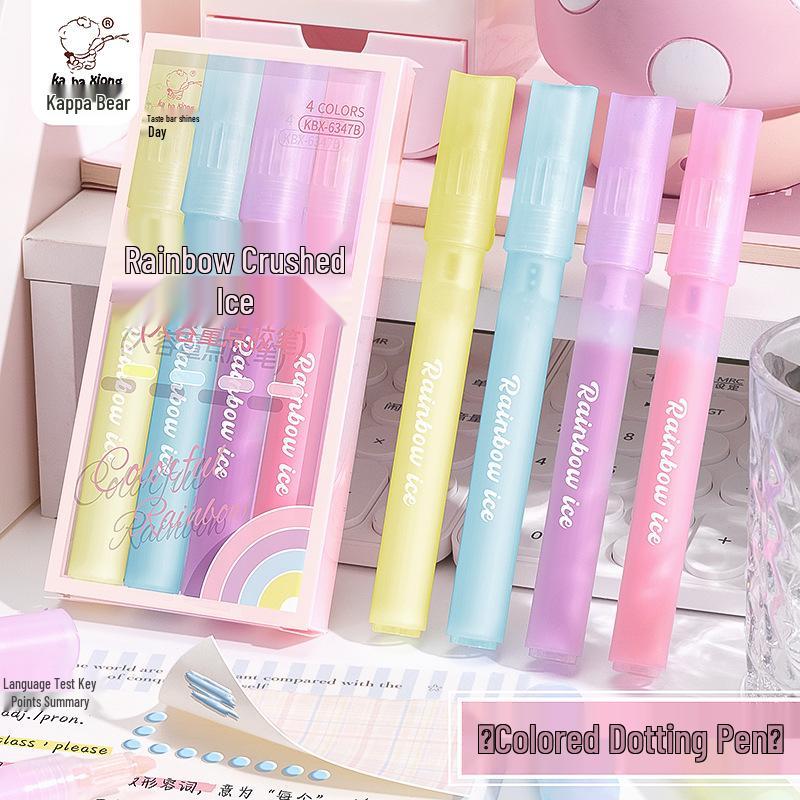 

Portable Handmade Journal with Colorful Dot Glue Pen for Sticky Notes