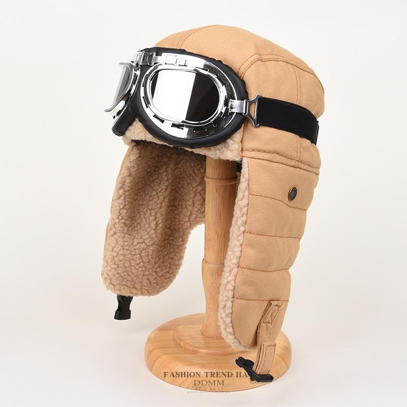 Pilot Lei Feng Mütze, Herren und Damen, Winterradfahren, Ohrenschutz, Nordost-Wärme, Lokomotive, Motorrad-Baumwollmütze