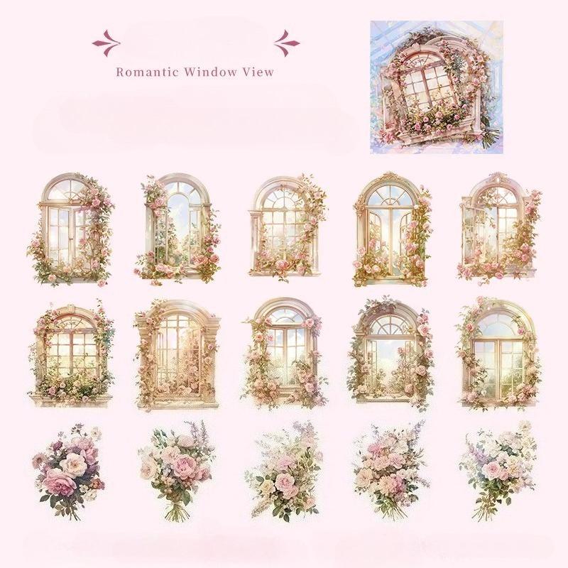 15pcs Kawaii Stationery Stickers The Phantom of The Dark Diary Planner Junk Journal Decorative Scrapbooking Craft Stickers