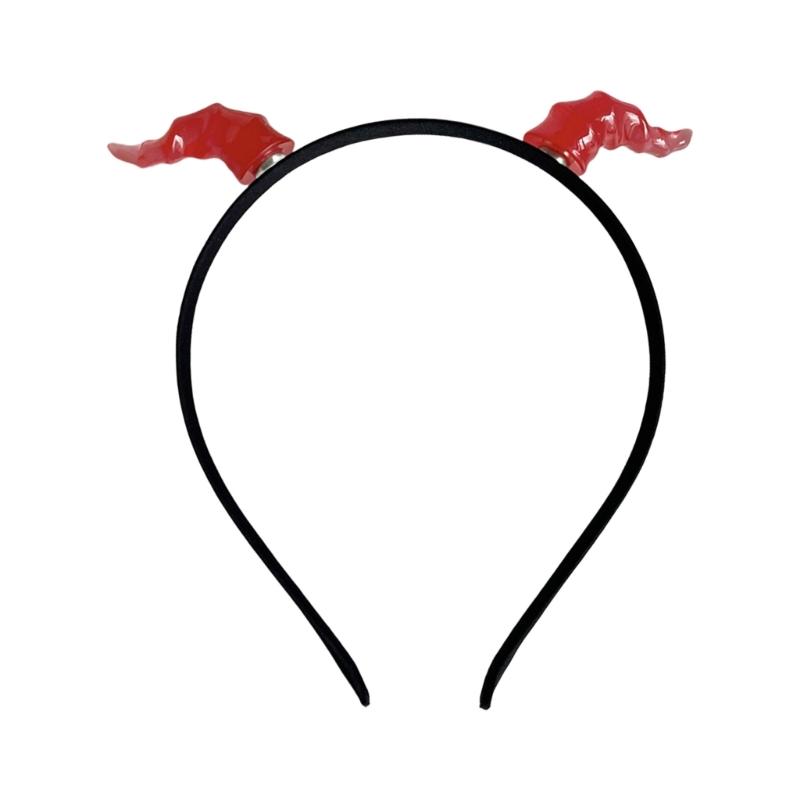Handmade Devil Horn Hairband Girls Cosplay Accessories Beast Horns Fursuit Masquerades Halloween Cosplay Party