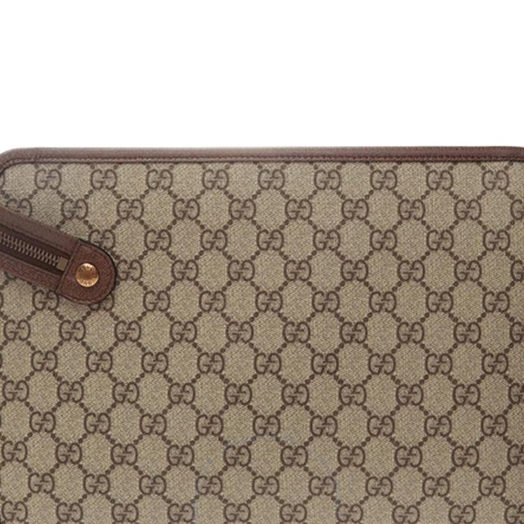 Gucci Canvas With Leather Clutch Regular Mens Ebony