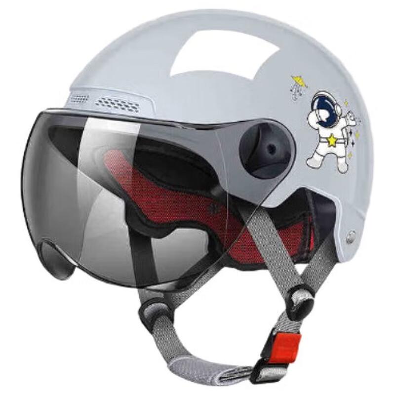 Lishi Motorcycle All-Season Half Helmet with Sun Visor