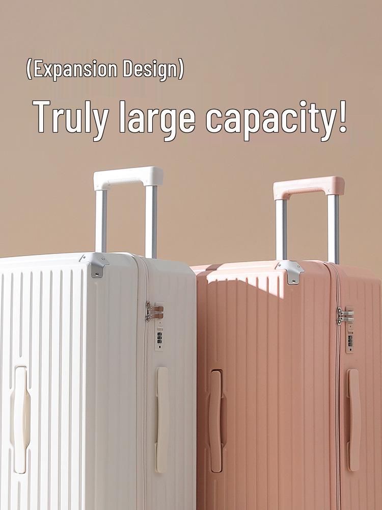 20-inch & 24-inch Silent Wheel Suitcase Set with Lock - Large Capacity Travel Trolley for Students