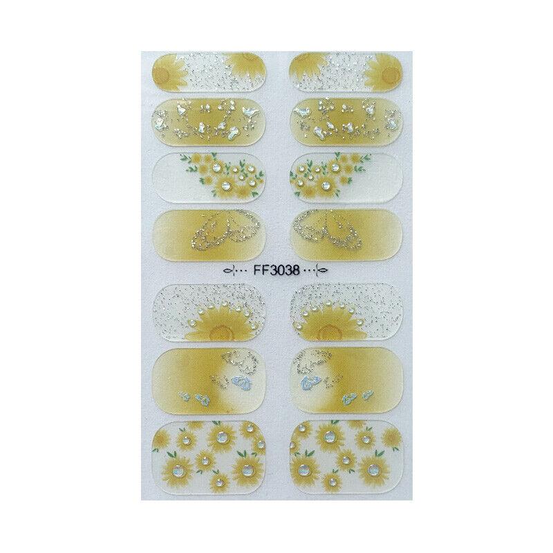 3D Butterfly Nail Sticker Full Wraps Foils Waterproof Nail Polish Decals DIY AU