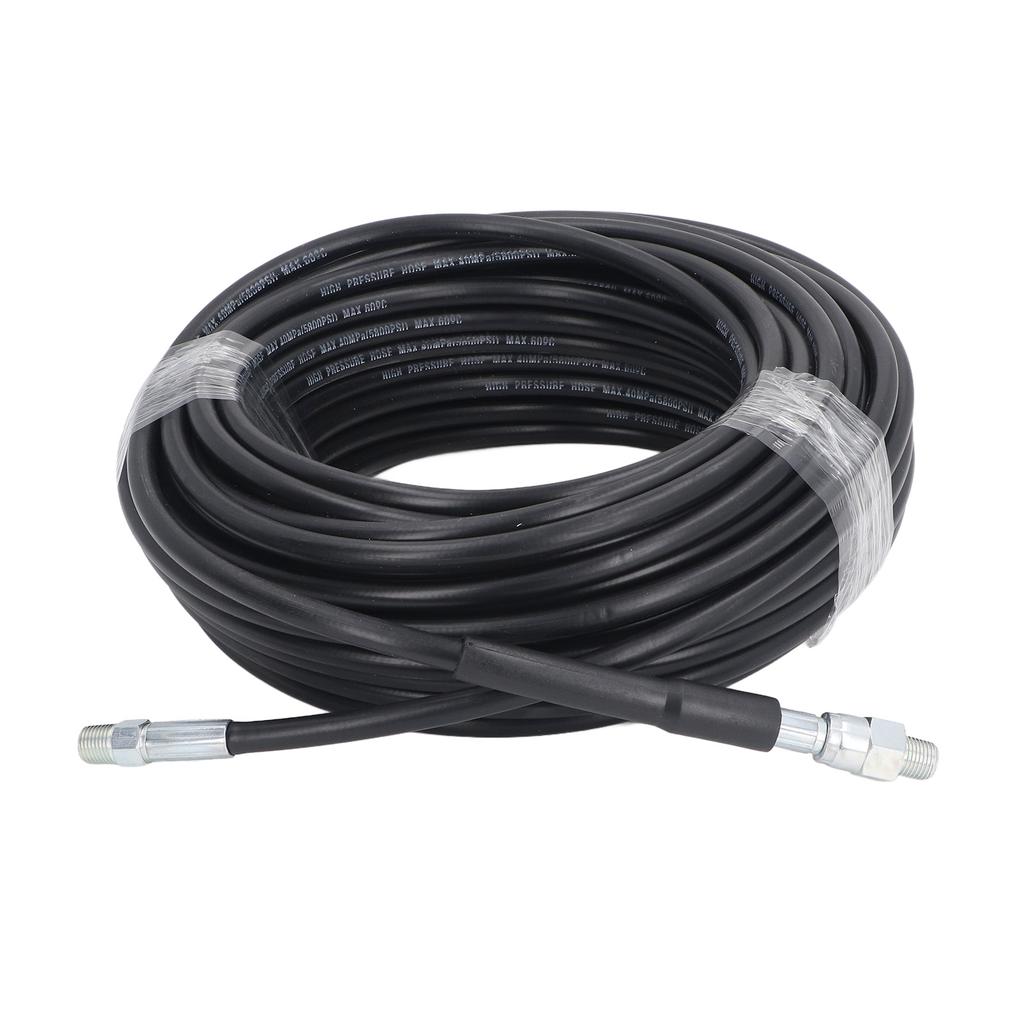 50ft Kanalreinigungsset für Hochdruckreiniger 5800PSI M22 auf 14 NPT Schnellkupplung Rotierende Abflussdüse