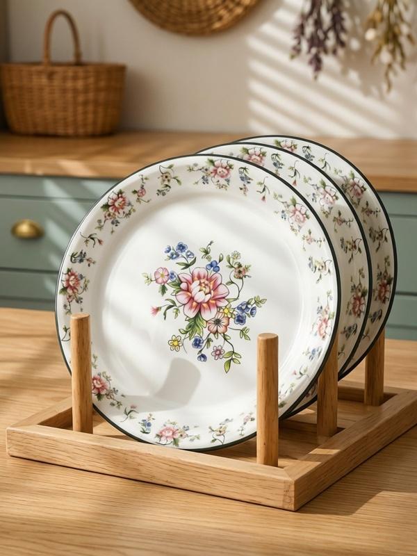 YAHOO Speciale Set Bacinelle Smaltate Thi per Uso Domestico Bacinella per Lavare Verdure Bacinella per Ripieno Ravioli rotonda ape Utensili da Cucina Fatti a Mano