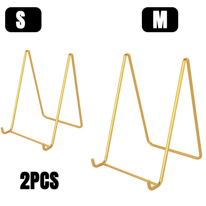 1-3PC Iron Art Magazine Display Stand Home Photo Frame Display Rack Plate Bowl Picture Frame Photo Book Pedestal Holders Storage