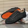 New Men's Casual Shoes Comfortable Soft Punk Style Board Shoes Fashion Nail Anti Slip Wear Resistant Personalized Sneakers
