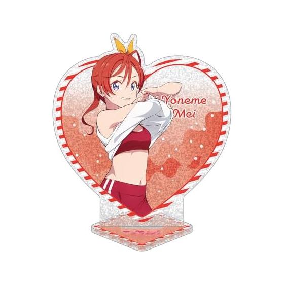KADOKAWA Love Live! Superstar!! Heart-Shaped Glitter Acrylic Stand Meimei Yoneme Approx. H146 x W120mm Swimsuit Costume
