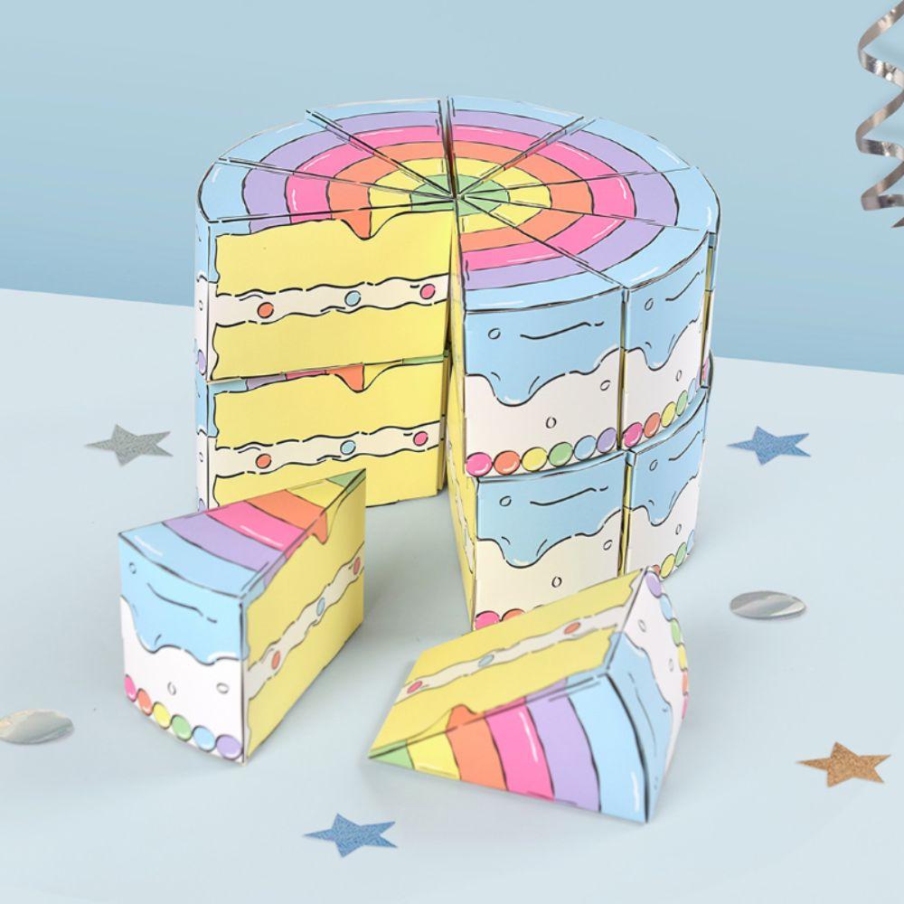 10PCS Cartoon Party Gift Packing Box Paper Candy Box Eco-friendly Birthday Party Favor Box  Kids