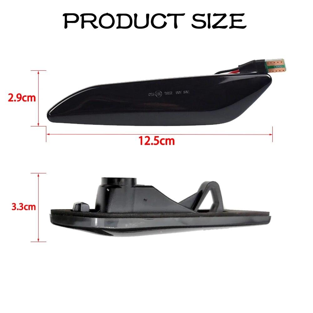 Dynamic LED Side Marker Light Arrow Turn Signal Blinker Indicator Lamp For Alfa Romeo Mito 147 156 Fiat Egea Tipo 356 Lancia
