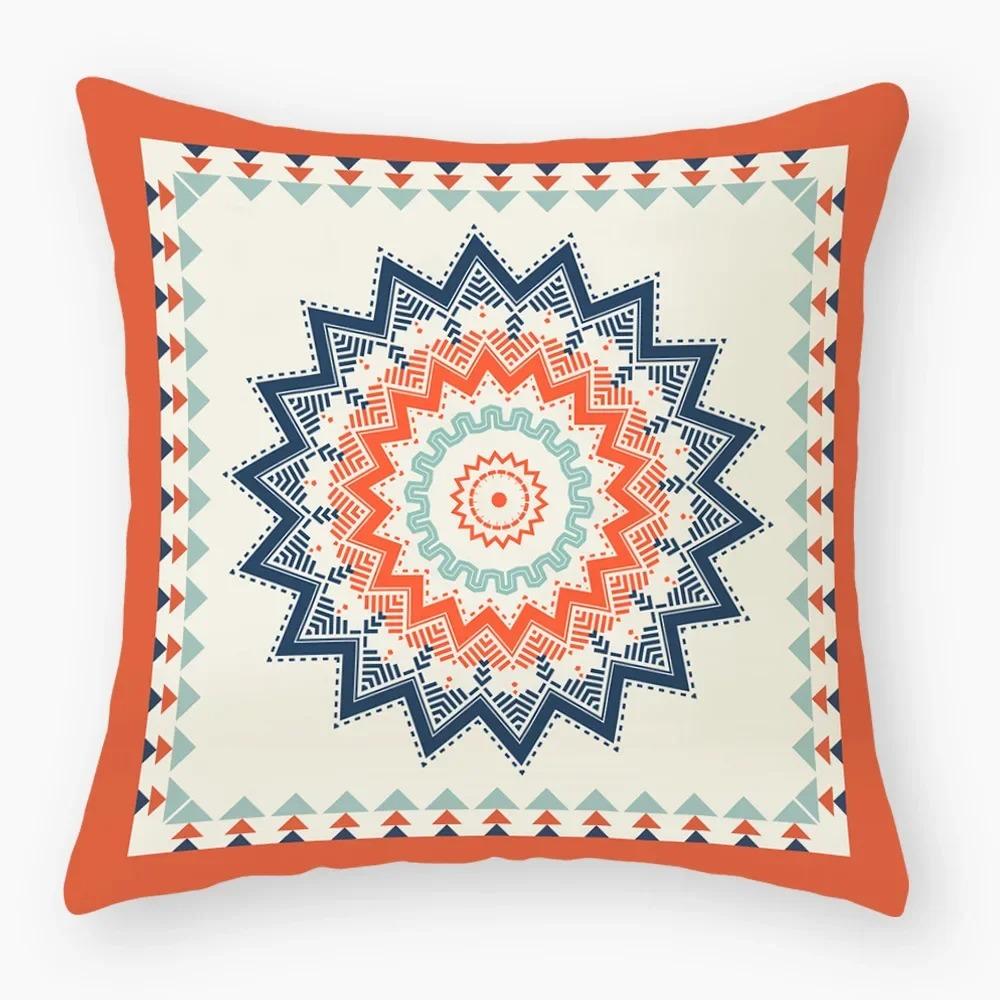 Housse de coussin nordique rétro géométrique, housse de coussin pour dossier, canapé