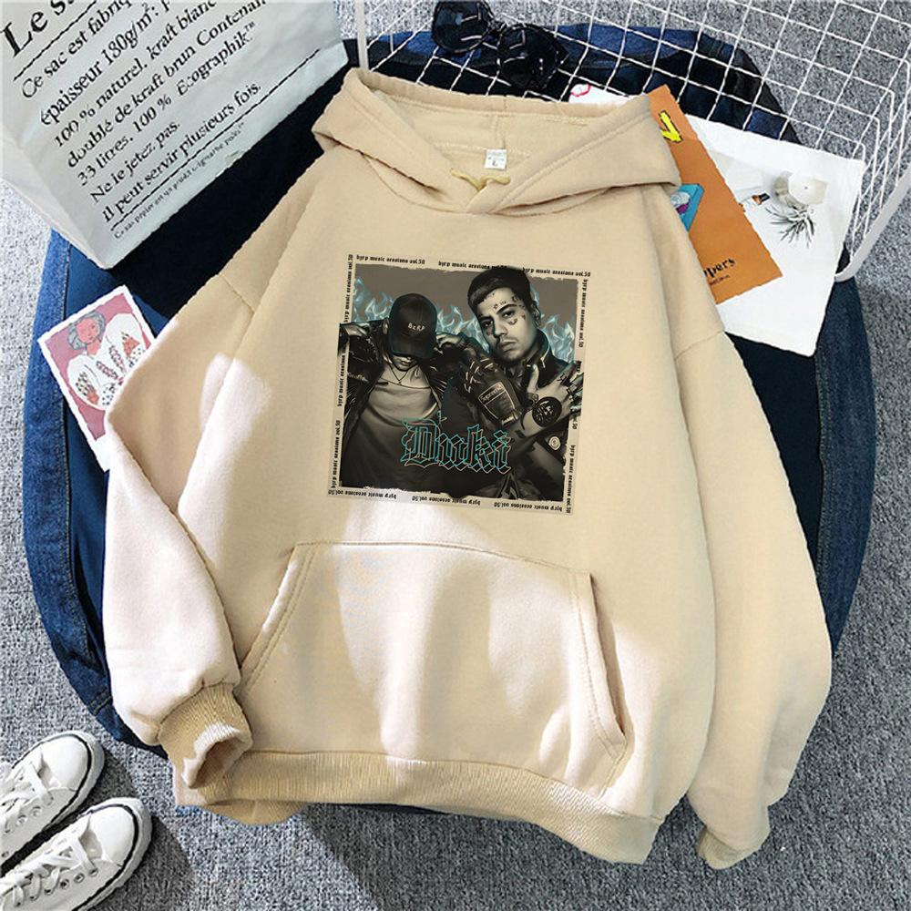 Duki Anime Simple Fashion Style Couple Loose Pullover
