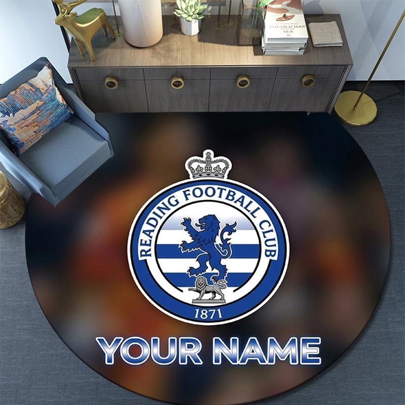 Custom Name Rangers FC Round Area Rug,Carpet Rug for Living Room Bedroom Sofa Playroom Decor,Non-slip Floor Mat