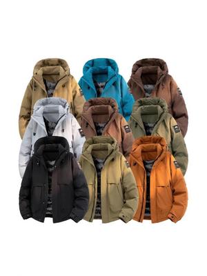 Herfst-Winter Casual Katoenen Sportjas voor Mannen: Modieuze, Verdikte Ski- en Werkkleding Buitenkleding